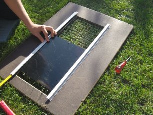 Montage Hühnerklappe